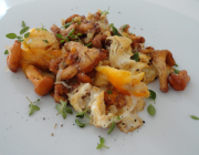 Geröstete Schwammerln mit Ei Geröstete Schwammerln mit Ei