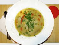 Safransuppe mit Fisc...