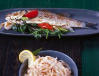 Fisch im Ganzen gebr...