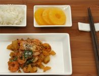 Garnelen-Mango-Wok