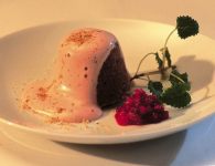 Schwarzbrotpudding m...