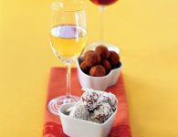 Weißwein-Truffes