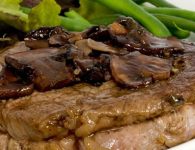Kalbssteak in Morche...
