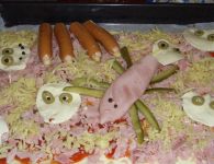 Pizza zum Gruseln