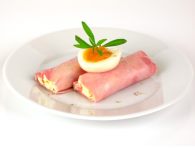 Schinkenröllchen mit...