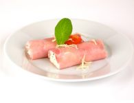 Schinkenröllchen mit...