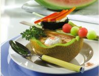 Geeiste Melonensuppe...