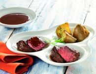 Känguruhsteak mit Le...