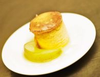 Topfensoufflé mit gl...