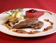 Rehschnitzel mit Pre...
