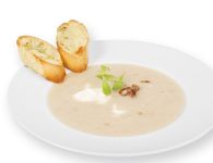 Zwiebelsuppe mit Moz...