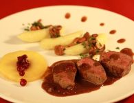 Maibockfilets mit gl...