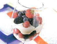 Beeren Topfen Creme