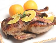 Ente mit Orangen