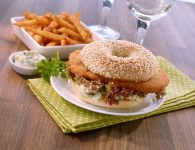 Chicken-Sesambagel m...