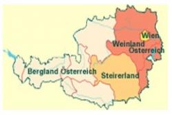 Weinregionen Österreichs - Karte