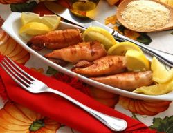 Gefüllte Calamari mit Prosciutto