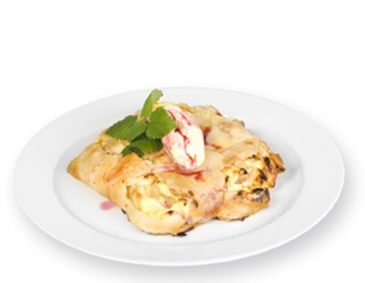 Apfel-Rhabarberstrudel Apfel-Rhabarberstrudel