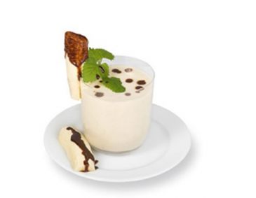 Bananenshake mit Schokobanane Bananenshake mit Schokobanane