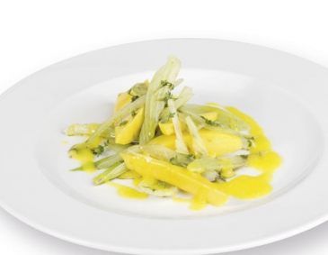 Mangosalat mit Kernölfenchel Mangosalat mit Kernölfenchel