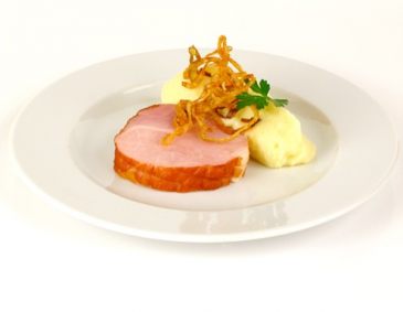 Selchroller mit Kartoffelpüree Selchroller mit Kartoffelpüree