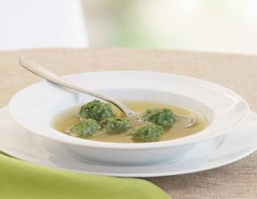 Spinatknödel mit Schinkensauce Spinatknödel mit Schinkensauce
