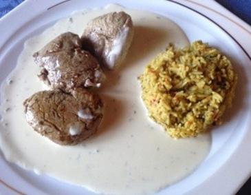Rindefilet mit Gorgonzolasoße Rindefilet mit Gorgonzolasoße