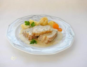 Schweinebauch mit Joghurtsauce Schweinebauch mit Joghurtsauce