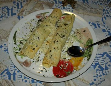 Palatschinken mit Brokkolicreme Palatschinken mit Brokkolicreme