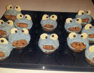 Krümelmonster-Cupcakes Krümelmonster-Cupcakes