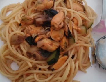 Spaghetti mit Muscheln Spaghetti mit Muscheln