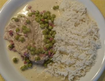 Schweinsfischerl in Rahmsauce Schweinsfischerl in Rahmsauce