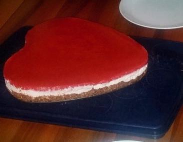 Cheesecake mit Erdbeeren Cheesecake mit Erdbeeren
