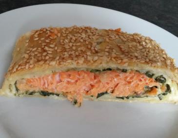 Lachs-Spinat-Strudel Lachs-Spinat-Strudel