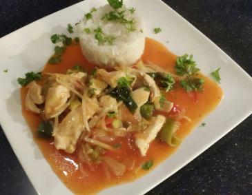 Huhn süß-sauer Huhn süß-sauer
