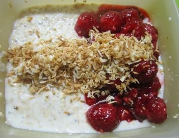 Himbeer-Kokos Frühstück Himbeer-Kokos Frühstück