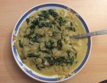 Mangoldragout mit Curry Mangoldragout mit Curry