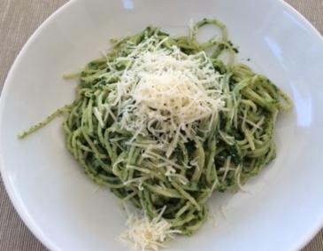 Bärlauch-Spaghetti extra cremig Bärlauch-Spaghetti extra cremig