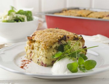 Überbackene Schinkenfleckerl Überbackene Schinkenfleckerl