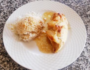 Hühnerbrust mit Birnen und Ziegenkäse Hühnerbrust mit Birnen und Ziegenkäse