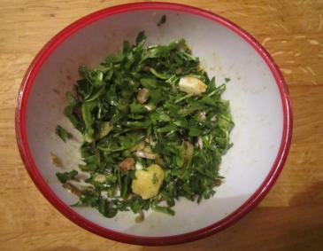 Röhrlsalat mit Kartoffel, Ei und Speck Röhrlsalat mit Kartoffel, Ei und Speck
