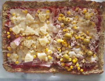 Pizzateig aus Karfiol Pizzateig aus Karfiol