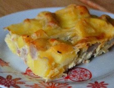 Schwarzwurzelauflauf mit Speck und Kartoffeln Schwarzwurzelauflauf mit Speck und Kartoffeln