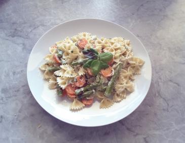 Farfalle mit Frischkäse Farfalle mit Frischkäse
