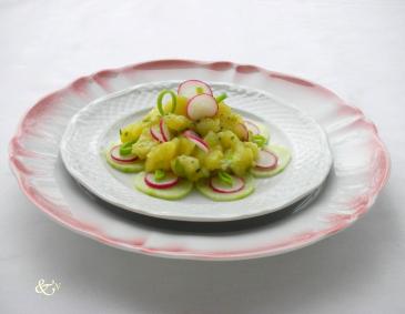 Erdapfel-Gurken-Salat mit Radieschen Erdapfel-Gurken-Salat mit Radieschen
