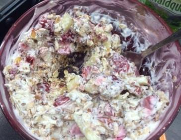 Erdbeer-Hafer Joghurt Erdbeer-Hafer Joghurt
