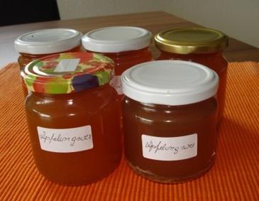 Apfel-Ingwer Gelee Apfel-Ingwer Gelee