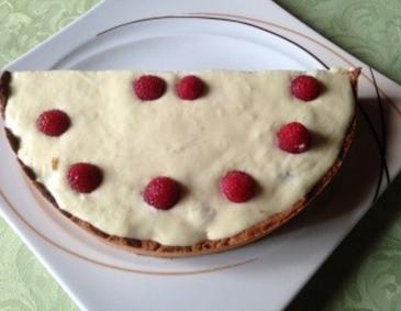 Französische Himbeertarte Französische Himbeertarte