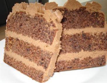 Schokokuchen mit Parisercreme Schokokuchen mit Parisercreme