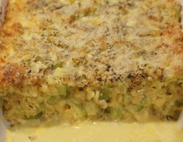 Gerstenschrotauflauf mit Sellerie Gerstenschrotauflauf mit Sellerie